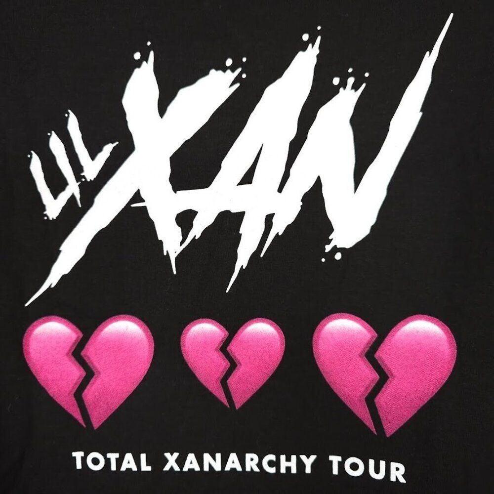Lil Xan T Shirt Mens Size Medium Black 2018 Total Xanarchy Tour Rap Hip Hop - Picture 3 of 8
